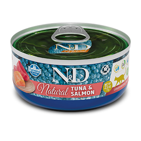 Farmina - Natural & Delicious Natural Tonno & Salmone 70 g