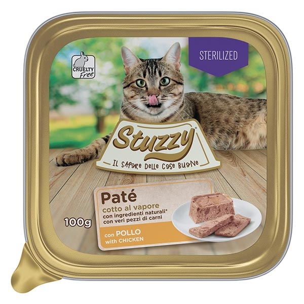 Mister Stuzzy Cat - Patè con Pollo Sterilized 100 g