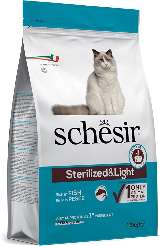 Schesir Gatto - Dry Line Sterilized & Light con Pesce