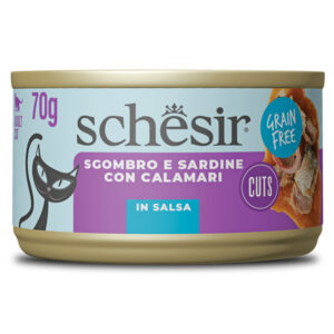 Schesir - Filetti di Sardine e Sgombro con Calamari in Salsa 70 g