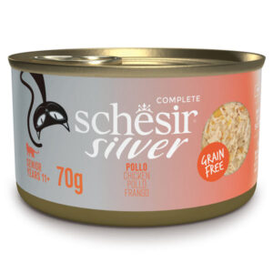 Schesir - Silver Senior Cat Pollo Filetti in Brodo 70 g