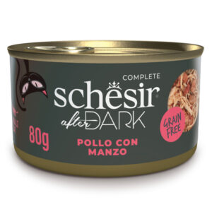 Schesir - After Dark Filetti di Pollo e Manzo in Brodo 80 g