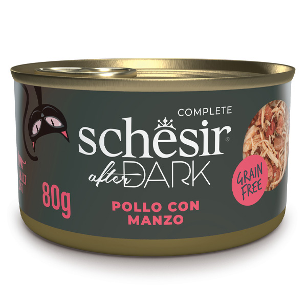 Schesir - After Dark Filetti di Pollo e Manzo in Brodo 80 g