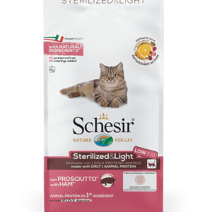 Schesir Gatto - Dry Line Sterilized & Light con Prosciutto