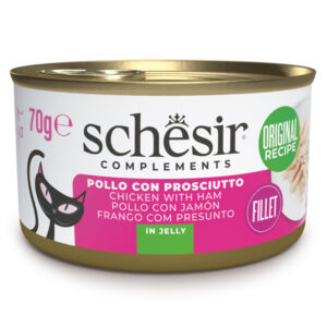Schesir Gatto - Complements Filetti di Pollo con Prosciutto in Gelatina 70 g