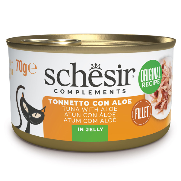Schesir Gatto - Complements Filetti di Tonnetto Con Aloe in Gelatina 70 g
