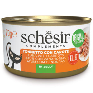 Schesir Gatto - Complements Filetti di Tonnetto Con Carote in Gelatina 70 g