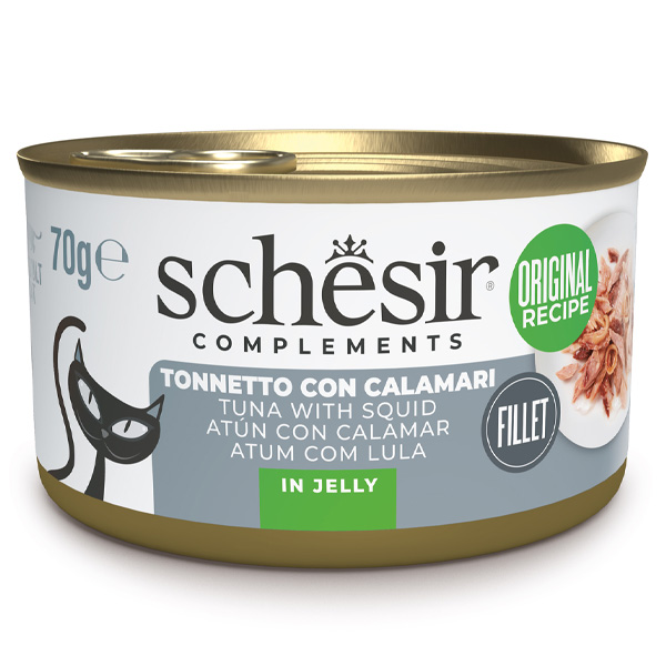 Schesir Gatto - Complements Filetti di Tonno con Calamari in Gelatina 70 g