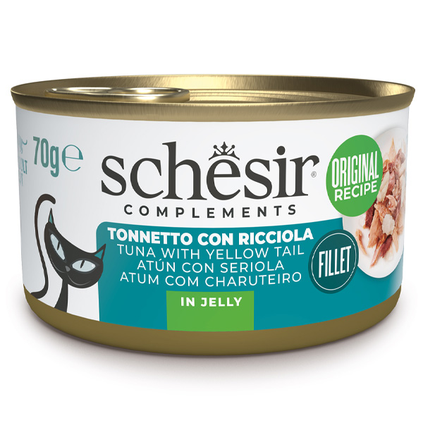 Schesir Gatto - Complements Filetti di Tonnetto con Ricciola in Gelatina 70 g