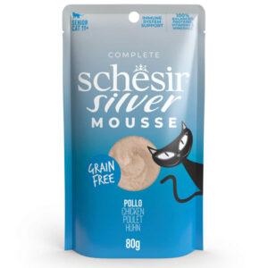 Schesir - Silver Senior Cat Pollo Mousse 80 g