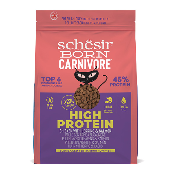 Schesir - Born Carnivore Adult Cat Pollo con Aringa e Salmone 1,25 Kg