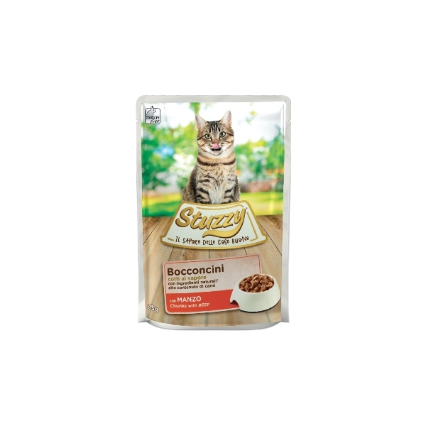 Stuzzy Cat - Bocconcini con Manzo 85 g