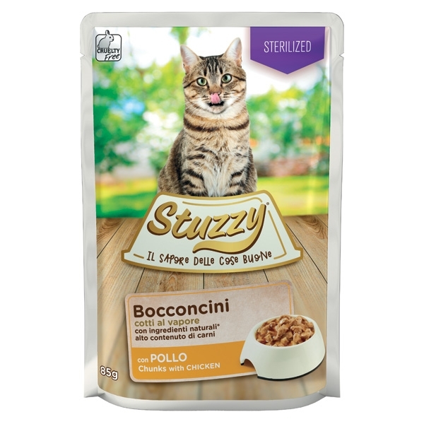 Stuzzy Cat - Bocconcini Sterilized con Pollo 85 g