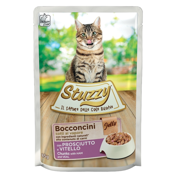 Stuzzy Cat - Bocconcini con Prosciutto e Vitello in Gelatina 85 g