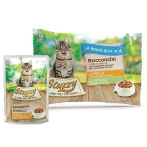 Stuzzy Cat - Bocconcini con Pollo e Vitello 4x85g