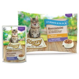 Stuzzy Cat - Bocconcini Sterilized con Pollo e Tacchino 4x85g