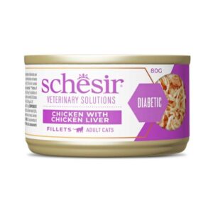 Schesir - Veterinary Solutions Diabetic Pollo Con Fegato Di Pollo Per Gatti 80 g