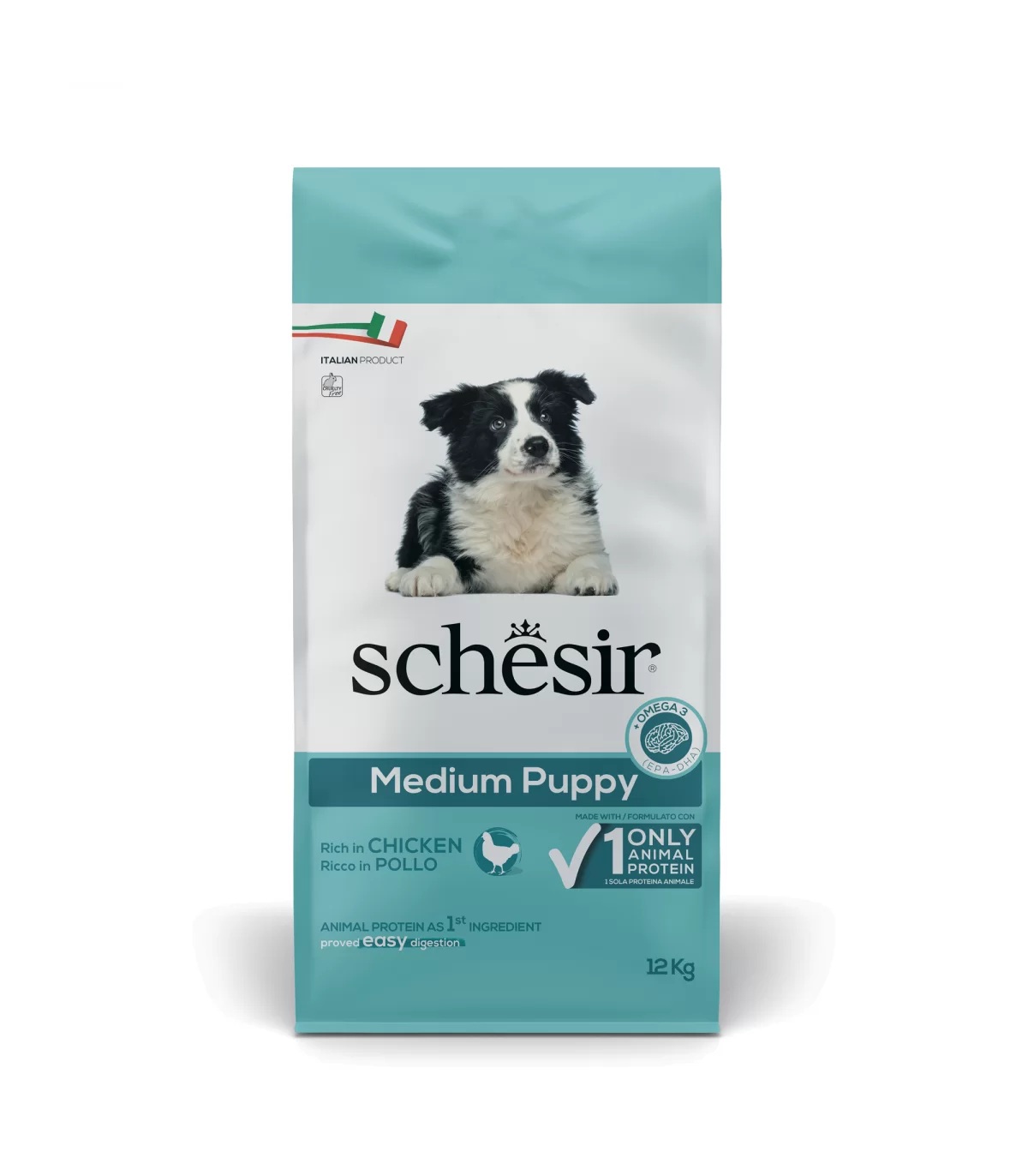 Schesir Cane Puppy Medium Ricco in Pollo