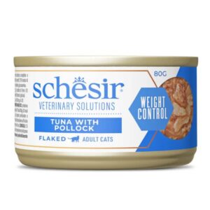 Schesir - Veterinary Solutions Weight Control Tonnetto Con Merluzzo Per Gatti 80 g