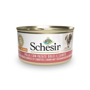 Schesir Cane - Pollo con Patate Dolci e Carote Petite Cuisine 85 g