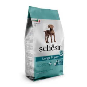 Schesir Cane Puppy Large Ricco in Pollo 12 kg