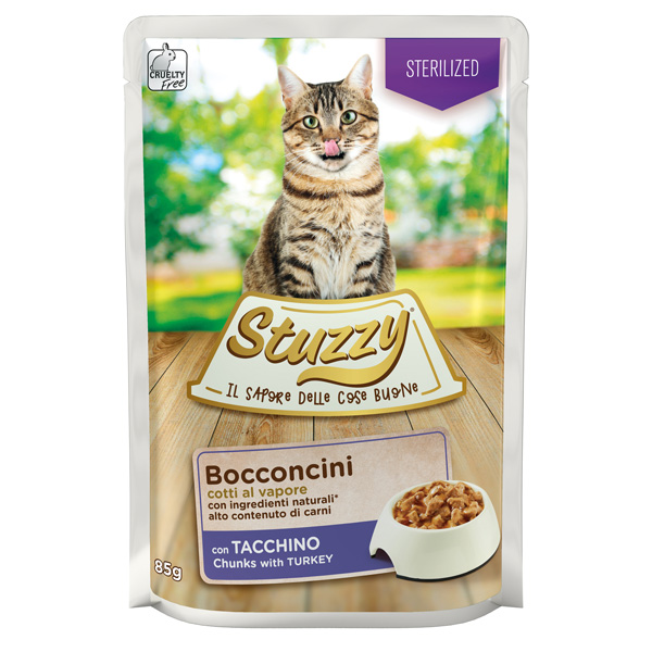 Stuzzy Cat - Bocconcini Sterilized con Tacchino 85 g