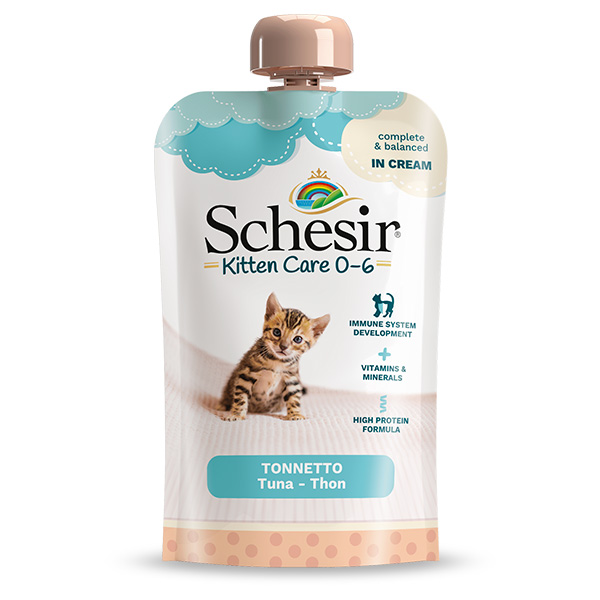 Schesir - Kitten Care Tonnetto in Crema 150 g