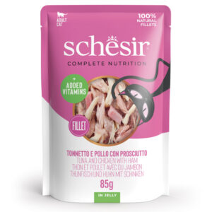 Schesir - Complete Nutrition Tonnetto con Pollo e Prosciutto in Gelatina 85 g