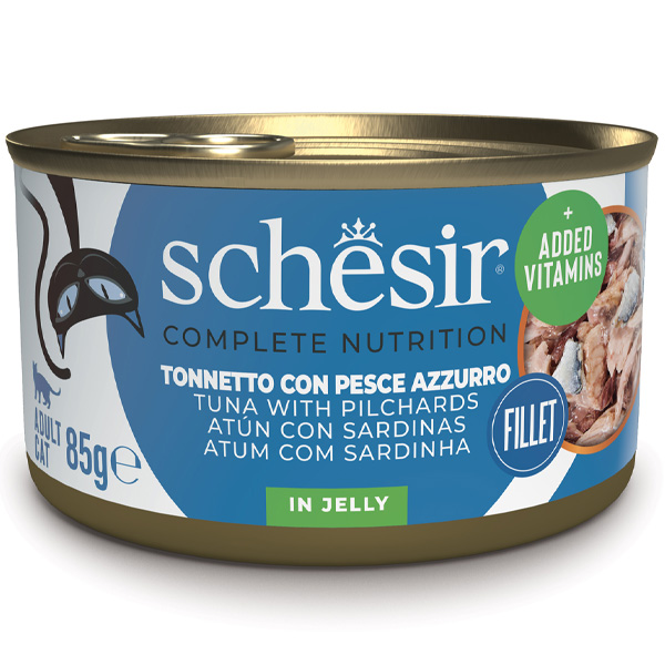 Schesir - Complete Nutrition Tonnetto Con Pesce Azzurro in Gelatina 85 g