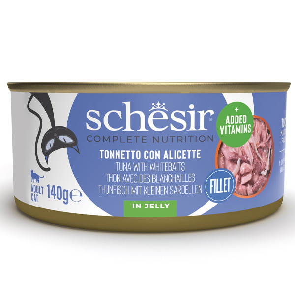 Schesir Gatto - Tonnetto Con Alicette in Gelatina 140 g