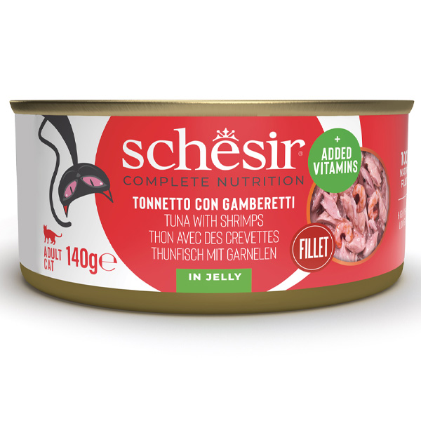 Schesir Gatto - Complete Nutrition Tonnetto Con Gamberetti in Gelatina