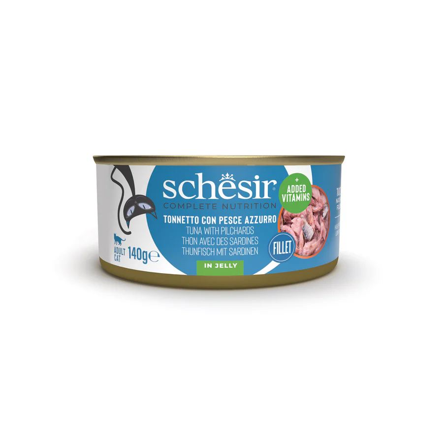 Schesir Gatto - Tonnetto con Pesce Azzurro in Gelatina 140 g