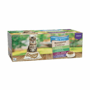 Stuzzy Cat - Multipack bocconcini Sterilised con Vitello, Coniglio, Oca, Anatra, Tacchino 48x85g