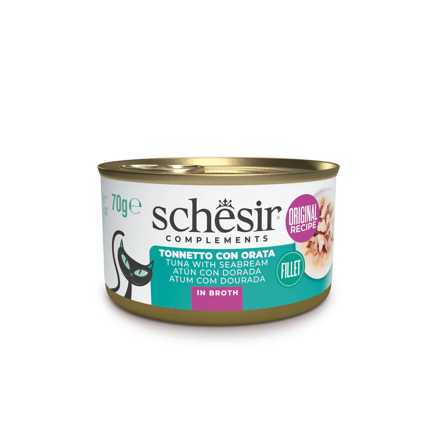 Schesir Gatto - Complements Tonnetto con Orata in Brodo 70 g
