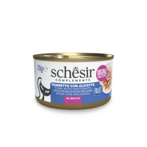 Schesir Gatto - Complements Tonnetto con Alicette in Brodo 70 g