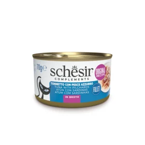 Schesir Gatto - Complements Tonnetto con Pesce Azzurro in Brodo 70 g