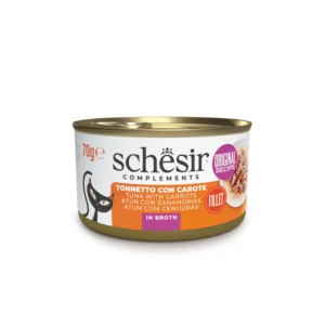 Schesir Gatto - Complements Tonnetto con Carote in Brodo 70 g