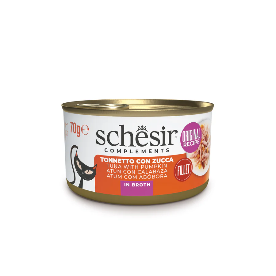 Schesir Gatto - Complements Tonnetto con Zucca in Brodo 70 g