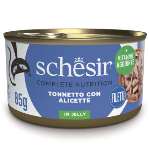 Schesir - Complete Nutrition Tonnetto Con Alicette in Gelatina 85 g