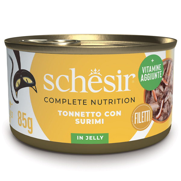 Schesir - Complete Nutrition Tonnetto Con Surimi in Gelatina 85 g