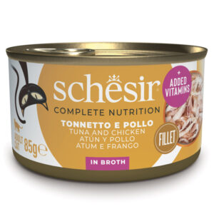 Schesir - Complete Nutrition Tonnetto Con Pollo e Riso in Brodo 85 g