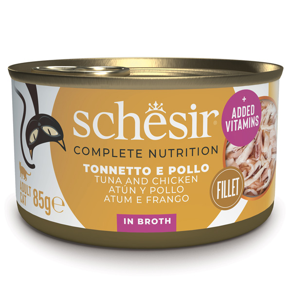 Schesir - Complete Nutrition Tonnetto Con Pollo e Riso in Brodo 85 g