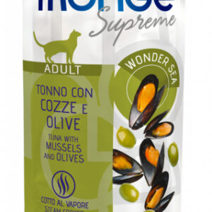 Monge - Supreme Adult Pezzetti di Tonno con Cozze e Olive 80 g