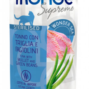 Monge - Supreme Sterilised Adult Pezzetti di Tonno con Triglia e Fagiolini 80 g