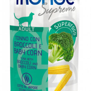 Monge - Supreme Adult Pezzetti di Tonno con Broccoli e Baby Mais 80 g