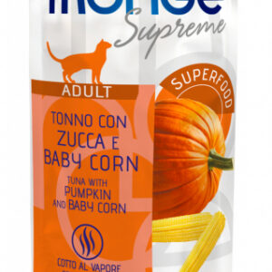 Monge - Supreme Adult Pezzetti di Tonno con Zucca e Baby Mais 80 g