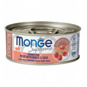 Monge - Supreme Sterilised Adult Cat Tonno Riso Integrale e Goji 80 g