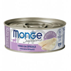 Monge - Supreme Sterilised Adult Cat Tonno Spigola 80 g