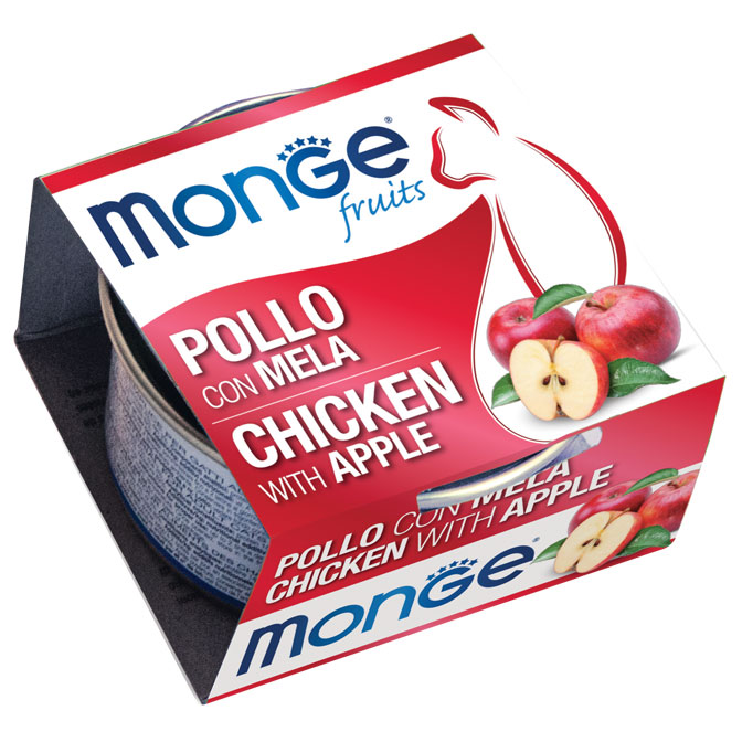 Monge - Natural Superpremium Fruits Pollo con Mela 80 g