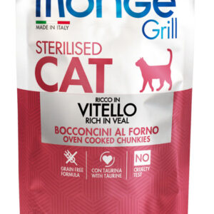 Monge - Grill Adult Sterilised Bocconcini in Jelly Ricco in Vitello 85 g